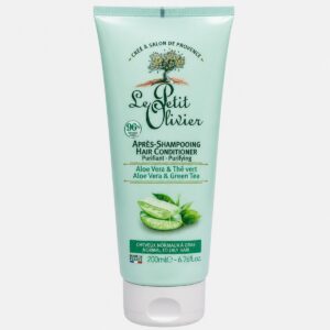 Le Petit Olivier - Après-shampooing purifiant aloe vera et thé vert cheveux normaux à gras