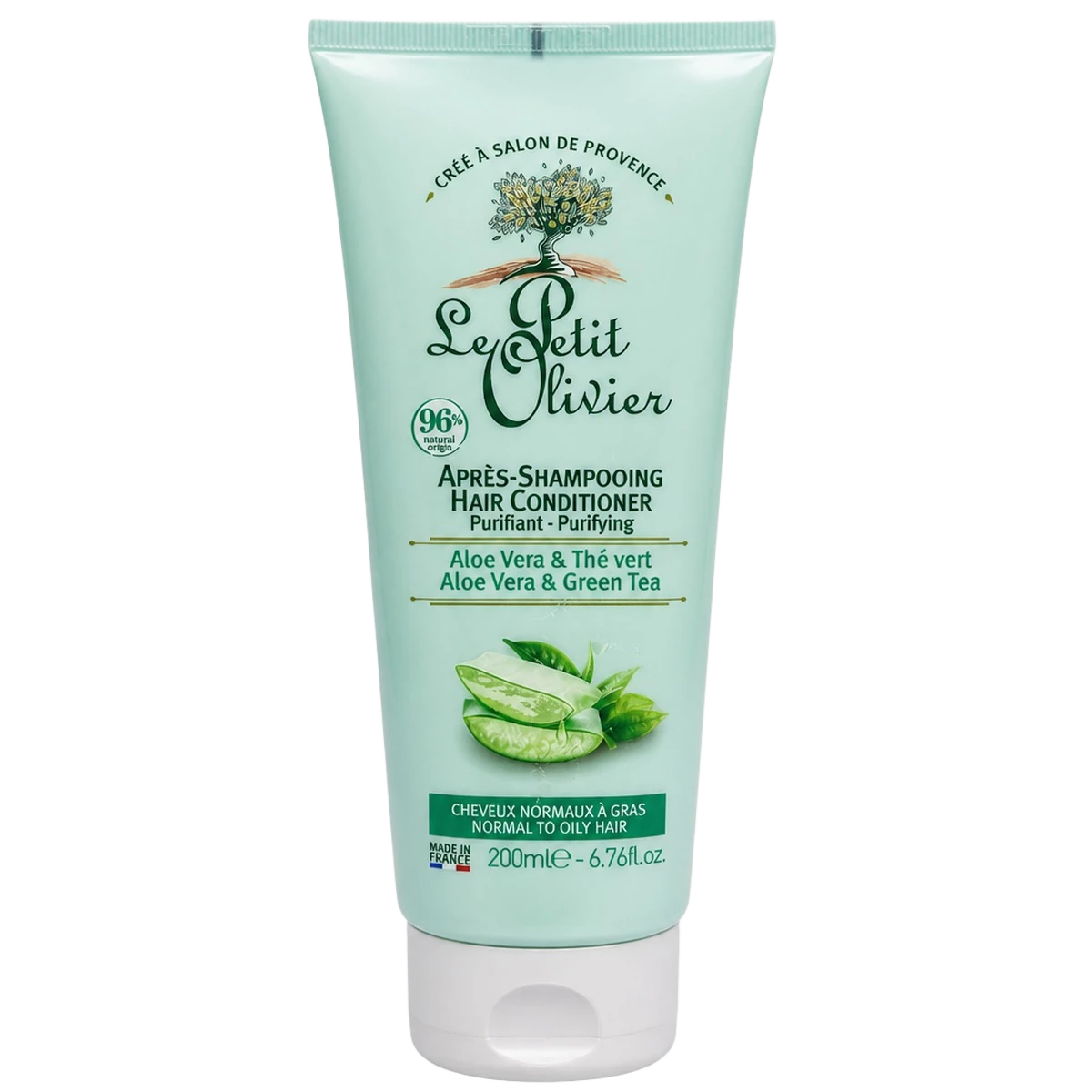Le Petit Olivier — Après-shampooing purifiant Aloe Vera & Thé vert — 200 ml