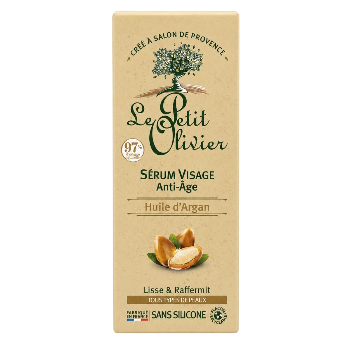 Le Petit Olivier — Sérum visage anti-âge à l'huile d'argan —