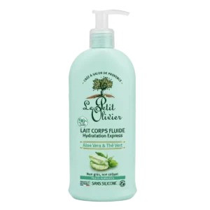 Le Petit Olivier - Lait corps fluide Hydratation Express Aloe Vera & Thé Vert peaux normales