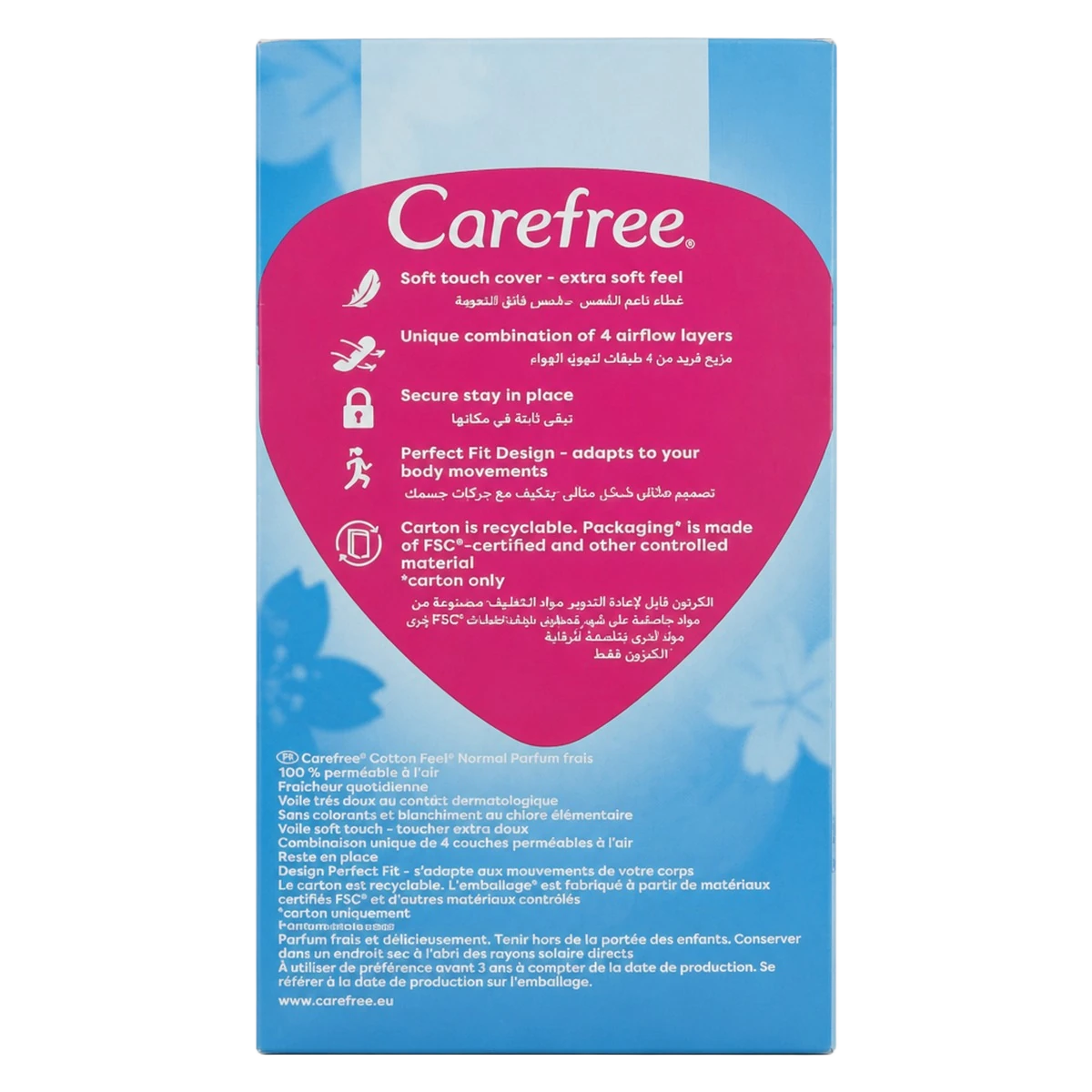 Carefree — Protège-slips parfum frais — 18 pièces