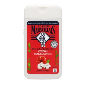 Le Petit Marseillais - Crème de douche extra douce Coton & Coquelicot Bio