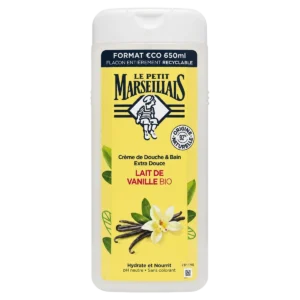Le Petit Marseillais - Crème de douche et bain extra douce au lait de vanille bio