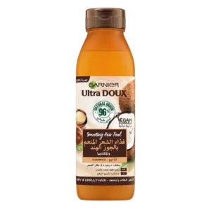 Ultra Doux - Shampoing lissant Hair Food macadamia et noix de coco pour cheveux secs et indisciplinés