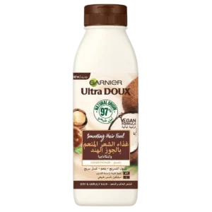 Garnier - Après-shampoing Ultra Doux Smoothing Hair Food coco & macadamia pour cheveux secs et indisciplinés