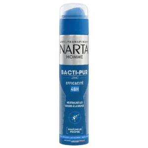 Narta - Anti-transpirant homme Bacti-Pur Zinc 48h fraîcheur propre