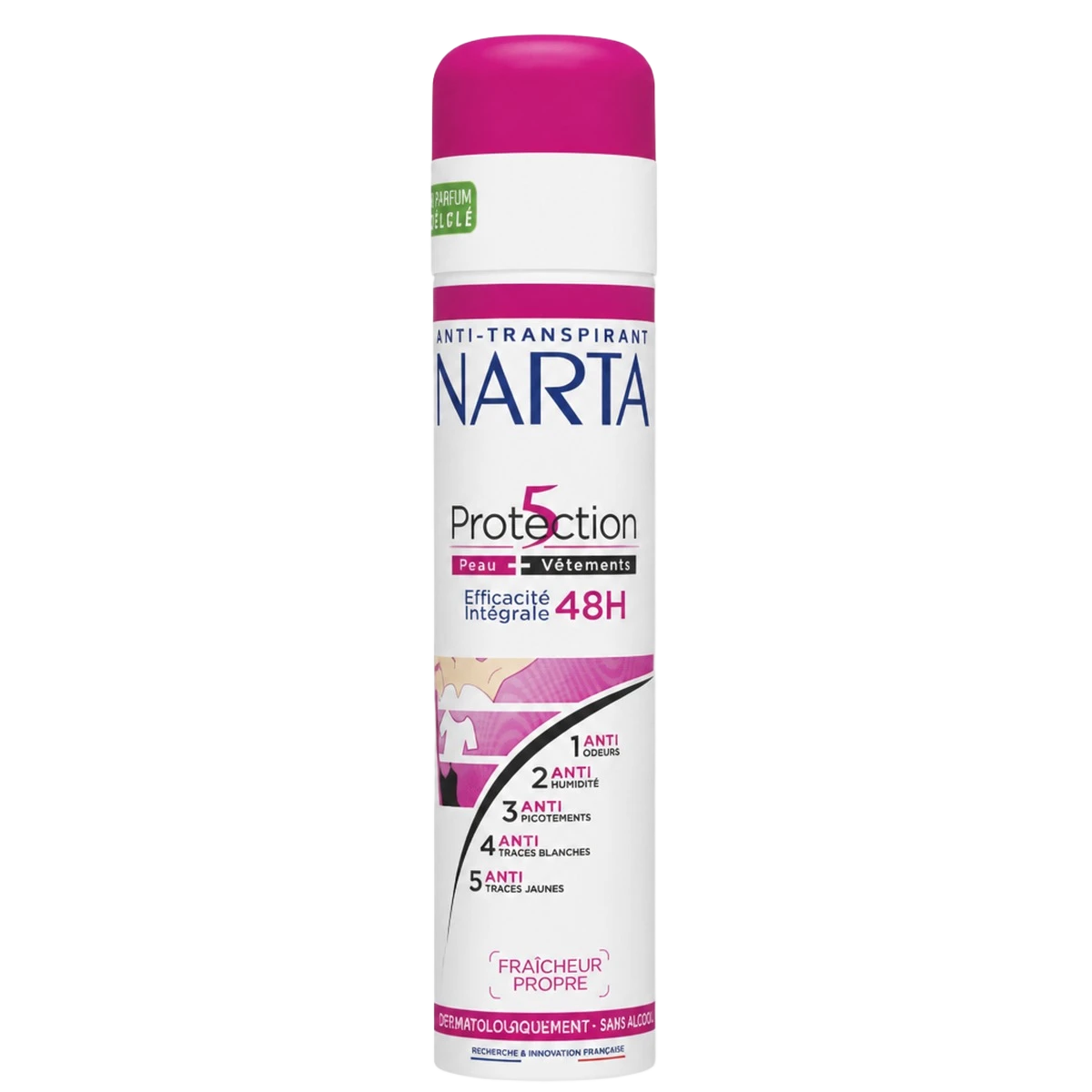 Narta — Déodorant anti-transpirant 48 h fraîcheur propre — 200 ml