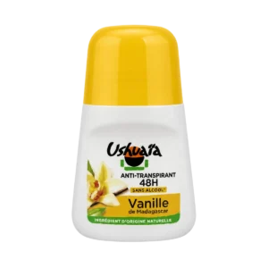 Ushuaïa - Anti-transpirant roll-on 48H Vanille de Madagascar sans alcool