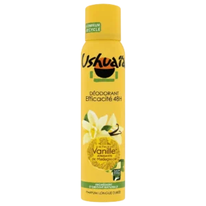 Ushuaïa - Déodorant spray efficacité 48h à la fleur de vanille de Madagascar