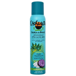 Ushuaïa - Déodorant spray 48h Bahia do Brasil argile absorbante & baie d’açaï
