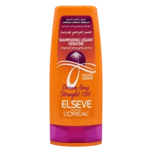 Elseve - Shampoing lissant kératine Dream Long Straight 72H cheveux longs et rebelles