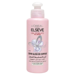 Elseve - Crème gloss de coiffage Glycolic Gloss sans rinçage pour cheveux ternes et poreux