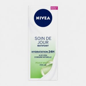 Nivea - Soin de jour matifiant hydratation 24H aloe vera FPS 15 pour peaux mixtes
