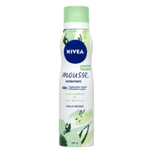 Nivea - Mousse hydratante concombre et thé matcha pour peaux sèches