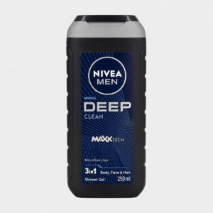 Nivea Men - Gel douche homme Deep Clean 3 en 1 corps visage cheveux