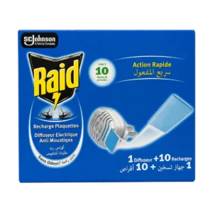 Raid - Recharge plaquettes anti-moustiques sans odeur