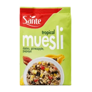 Santé - Muesli tropical aux dattes, ananas et papaye