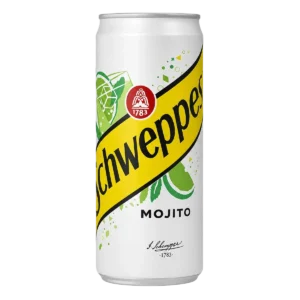 Schweppes - Boisson gazeuse sans alcool saveur mojito citron vert menthe