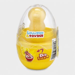 Johny Bee - Sucette avec poudre goût citron Egg Pop Dip & Lick