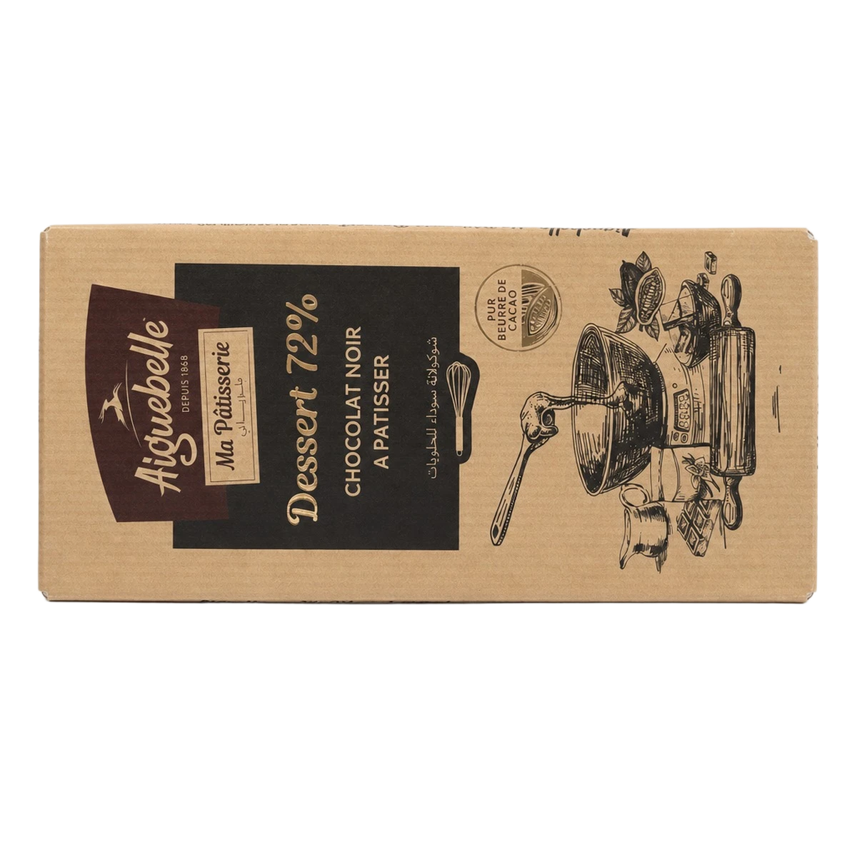 Aiguebelle - Chocolat noir à pâtisser Dessert 72%