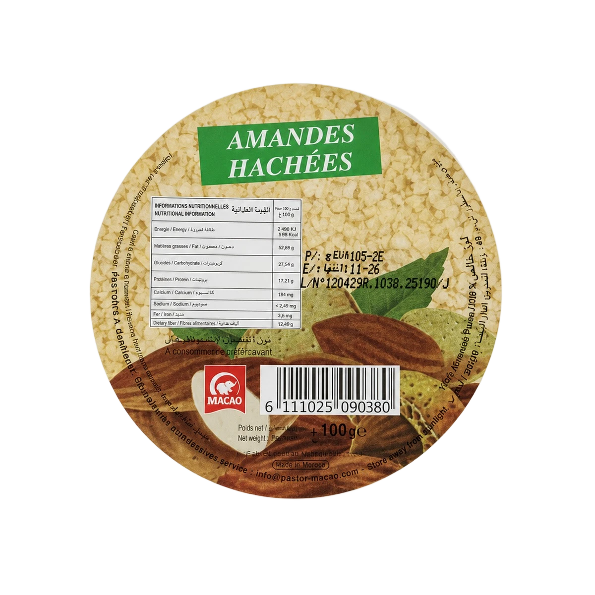 Macao - Amandes hachées