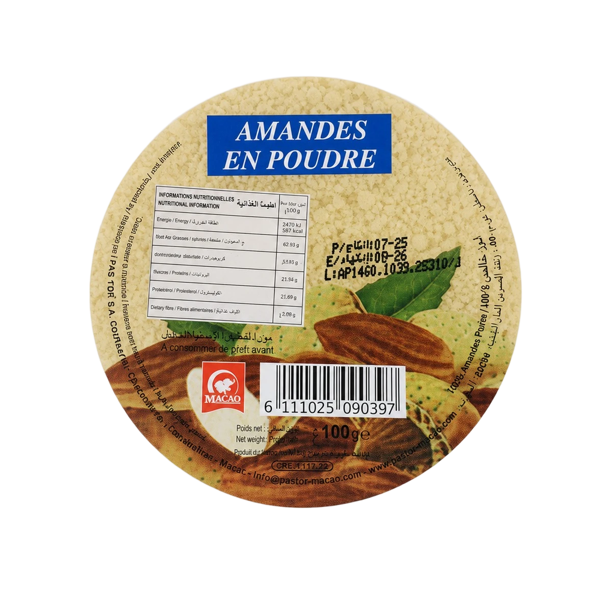 Macao - Amandes en poudre