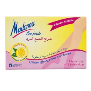 Madonna - Bandes de cire froide parfumée au citron corps et visage