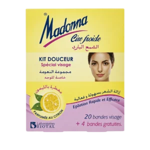 Madoma - Cire froide Kit Douceur spécial visage parfumée au citron