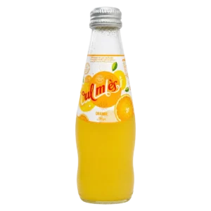 Pulmès - Boisson gazeuse au jus d’orange à base d’eau minérale naturelle