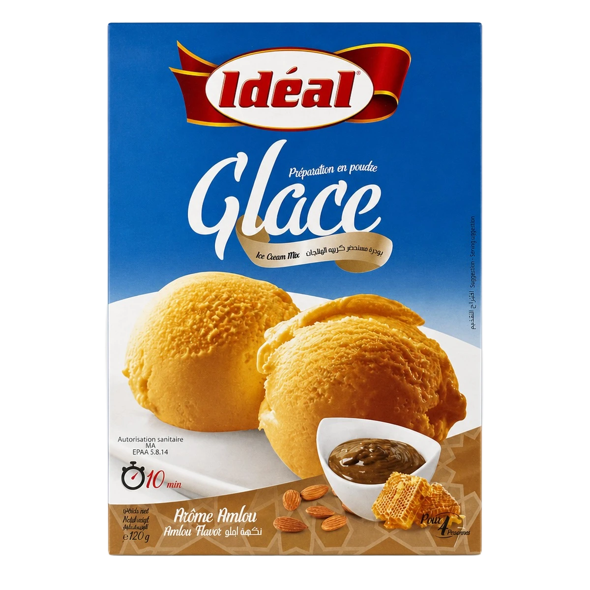 Idial — Préparation en poudre pour glace — 12 boules