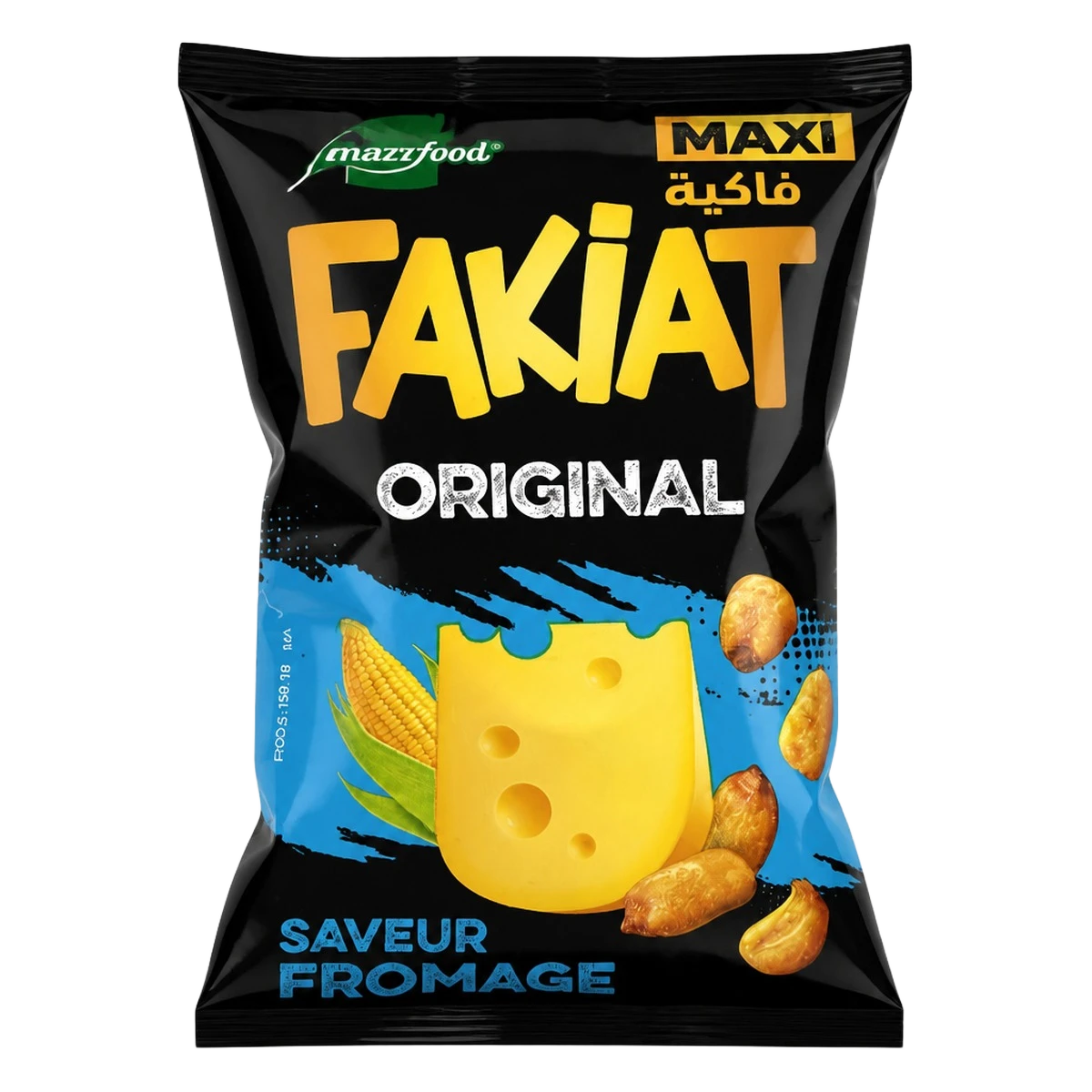 Fakiat — Maïs frit à la saveur fromage — taille non précisée