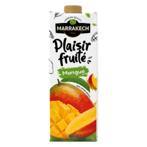 Marrakech - Boisson au jus de mangue pasteurisée Plaisir fruité avec sucre et édulcorants