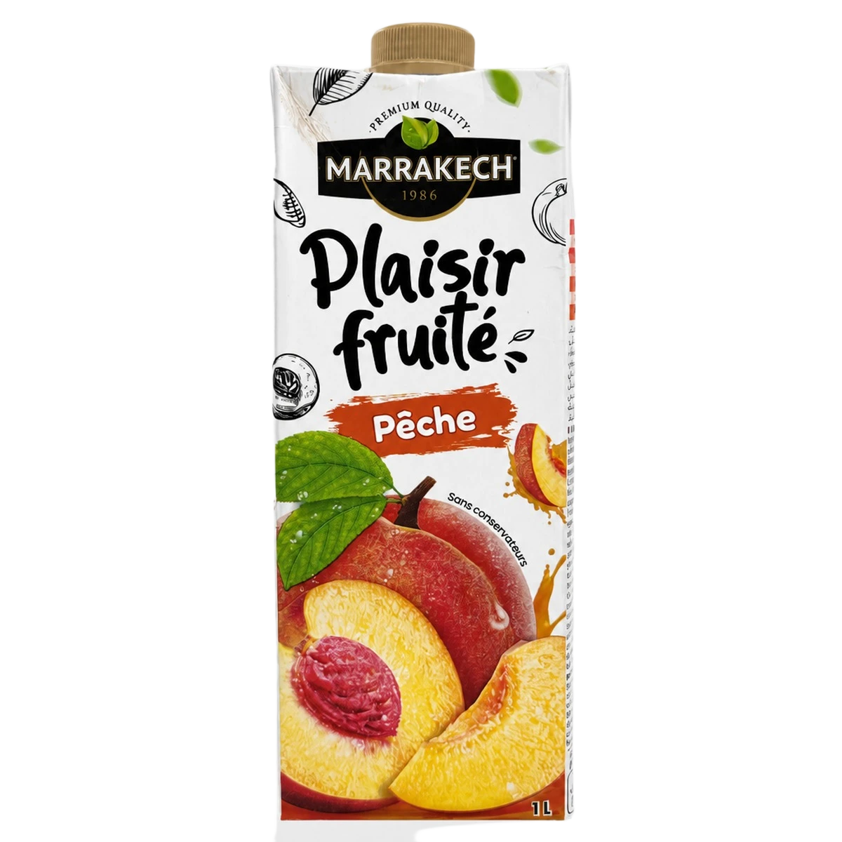 Marrakech — Boisson au jus de pêche pasteurisée — 1 L