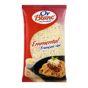 Or Blanc — Fromage Emmental français râpé — 60 g