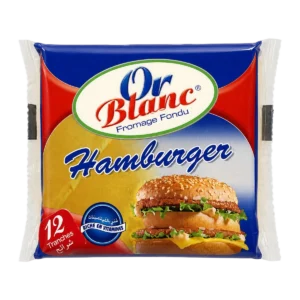 Or Blanc — Fromage fondu en tranches Hamburguer — 180 g