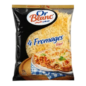Or Blanc — Fromage râpé aux 4 fromages — 175 g
