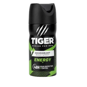 Tiger Men - Déodorant spray corporel Energy 48h pour homme