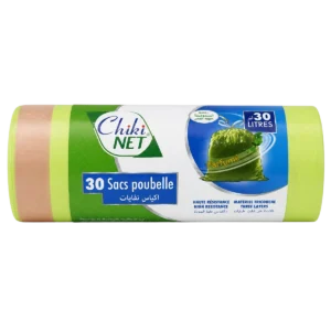 Chiki Net - 30 sacs poubelle parfumés à lien coulissant 30 L