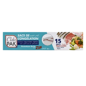 Chiki Pak - Sacs de congélation moyen modèle avec zip