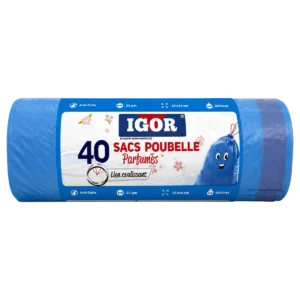 Igor - Sacs poubelle parfumés 30 L avec lien coulissant