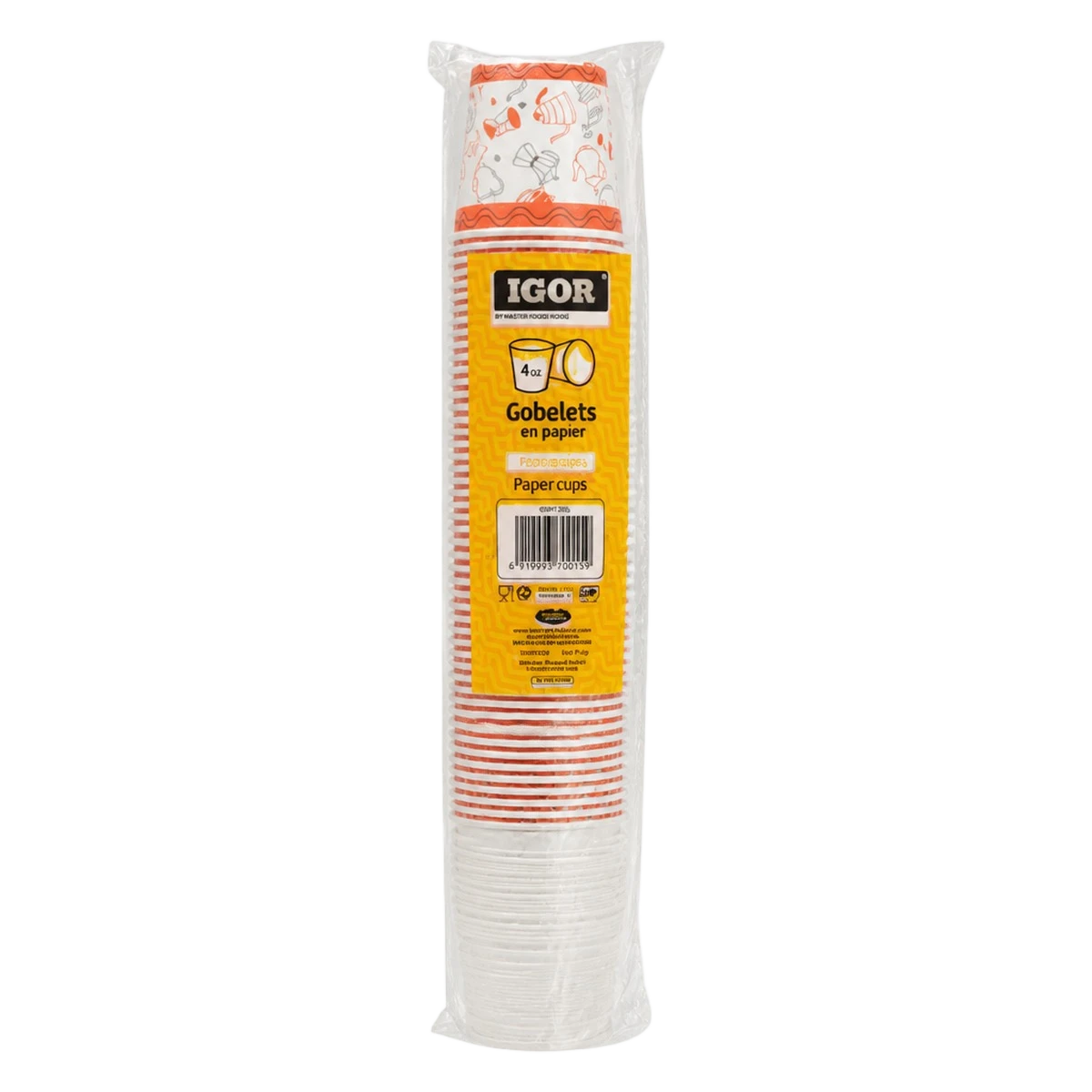 Igor – Gobelets en carton 4 oz