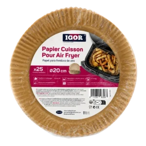 Igor - Papier cuisson pour Air Fryer rond Ø20 cm