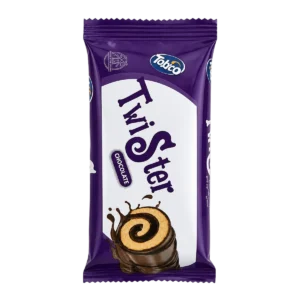 Tobigo - Génoise roulée fourrée et enrobée à la crème au chocolat