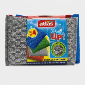 Atlas - Tampons à récurer multi-usages non rayants Clean Up