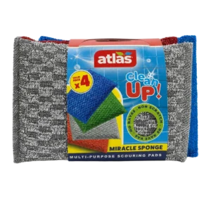 Atlas - Tampons à récurer multi-usages non rayants Clean Up