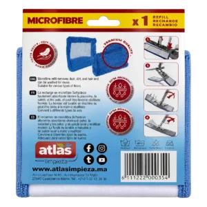 Atlas Limpieza - Recharge de balai en microfibre