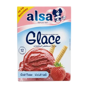 Alsa - Préparation en poudre pour glace goût fraise