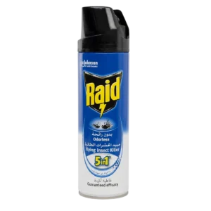 Raid - Insecticide aérosol sans odeur contre insectes volants 5in1