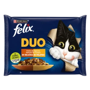 Felix — Aliment complet pour chats adultes Duo Festin de saveurs en gelée — 4x85 g