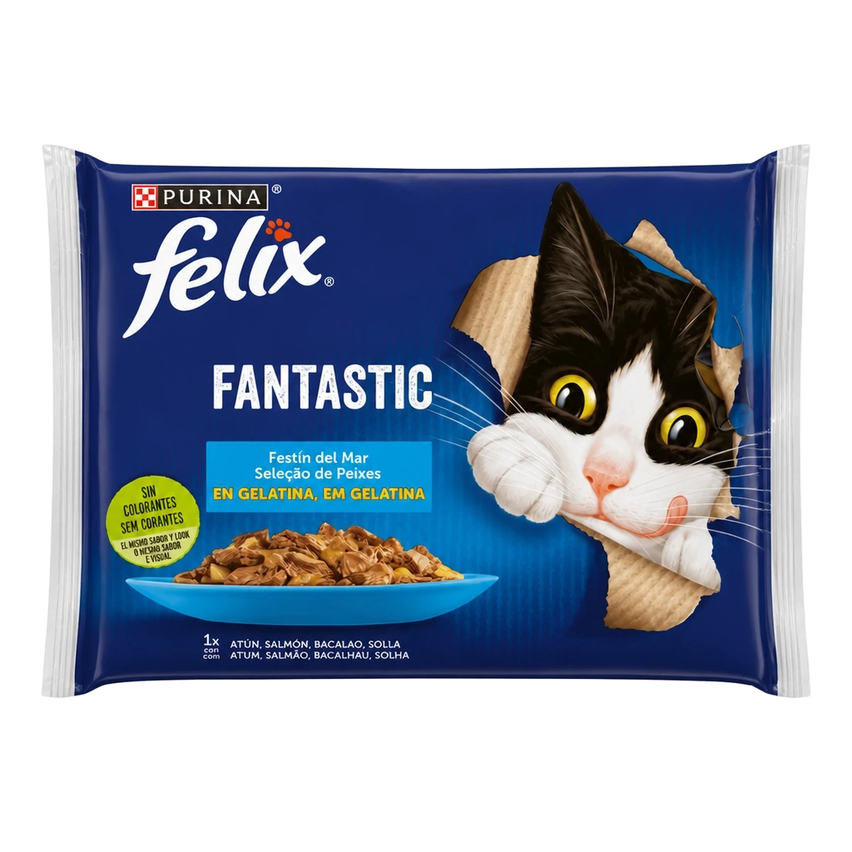 Felix — Aliment humide pour chat adulte en gelée - Festin de la mer — 340 g